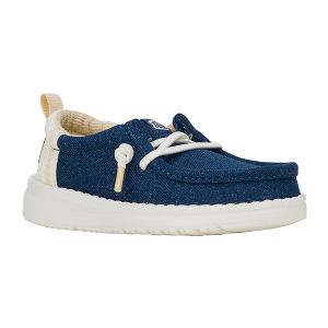 Wally T Summer Linen - Sargasso Blue/White