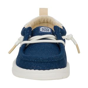 Wally T Summer Linen - Sargasso Blue/White