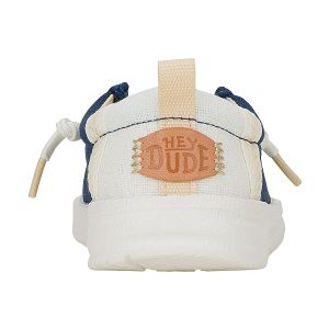 Wally T Summer Linen - Sargasso Blue/White