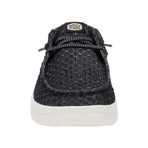 Wendy Rise Perf Canvas - Black