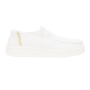 Wendy Rise Perf Canvas - White
