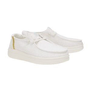 Wendy Rise Perf Canvas - White