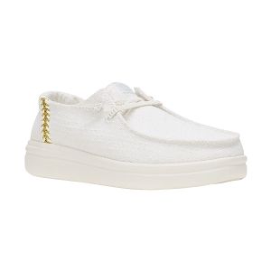 Wendy Rise Perf Canvas - White