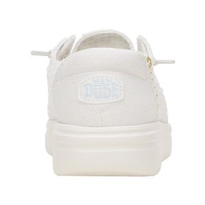 Wendy Rise Perf Canvas - White