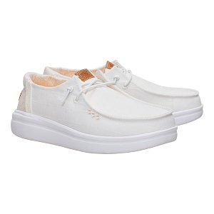 Wendy Rise Chambray Grid - Snow White