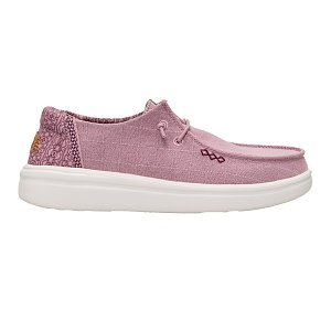 Wendy Rise Chambray Grid - Rose Purple