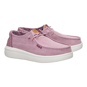 Wendy Rise Chambray Grid - Rose Purple