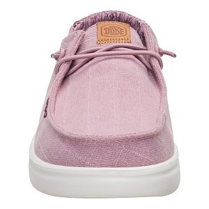 Wendy Rise Chambray Grid - Rose Purple