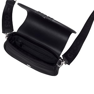 CROSSBODY WITH EVA FRONT FLAP - BLACK