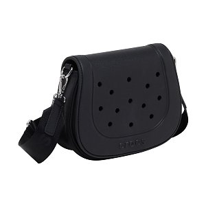 CROSSBODY WITH EVA FRONT FLAP - BLACK