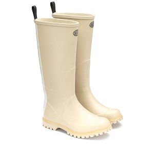 799 RUBBER BOOTS LETTERING - Beige Lt