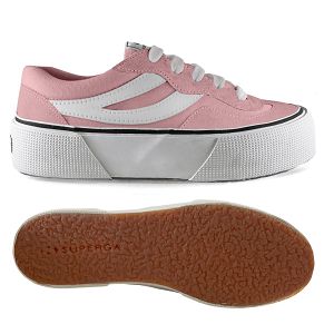 3041 REVOLLEY COLORBLOCK PLATFORM - Pink-White