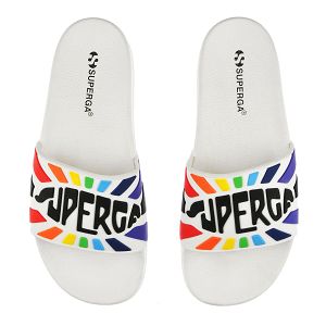 1908 SLIDES RAGGIERA LOGO - White Multicolor