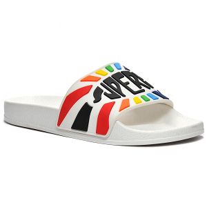1908 SLIDES RAGGIERA LOGO - White Multicolor