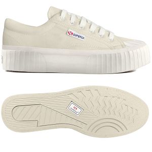 2631 STRIPE PLATFORM - Beige Lt EggShell-FAvorio