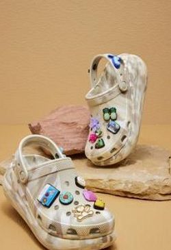 Classic Crush Marbled Clog - Bone/Multi