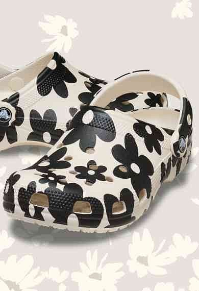 Classic Pop Petals Clog - Summit White/Multi