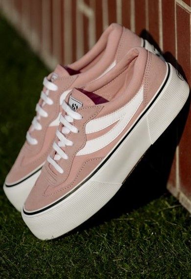 3041 REVOLLEY COLORBLOCK PLATFORM - Pink-White