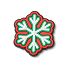 Green and Red Snowflake