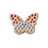 Gold Rainbow Encrstd Butterfly