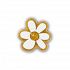 Gold and White Floral