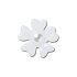 Tiny White Matte Pearl Flower