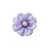 Blue Fabric Flower With Pearl