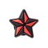 Black and Red Star Tattoo