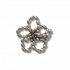 Black Pearl Beaded Floral