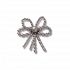 Grey Pearl Beaded Bow