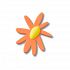 Orange Crafted Daisy