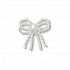 White Pearl Beaded Bow