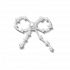 White Large Pearl Beaded Bow