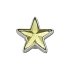 Silver and Green SMT Gem Star