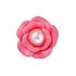 Pink Flower With Pearl Center