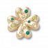 Gold SMT Gem Clover