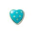 Turquoise and Gold Heart