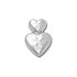 Silver Double Heart