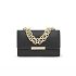 BANDOLERA S. AUDREE LEATHER NEGRO - NEGRO