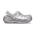 Classic Glitter Lined Clog K - Silver/Silver