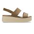 Brooklyn Low Wedge - Khaki/Bone