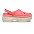 Classic Frosted Stacked Clog - Guava
