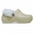 Classic Platform Fuzz Lined Clog - Bone